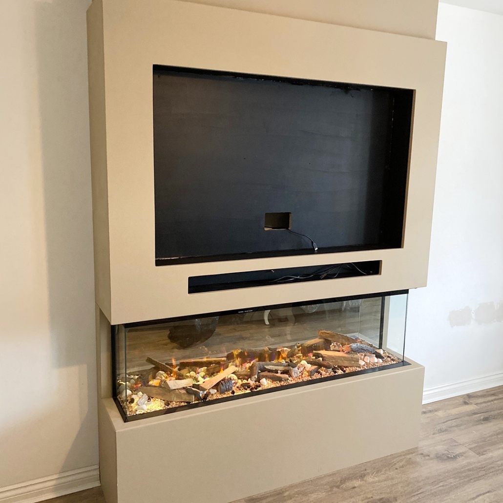 fireplace media walls installation 24