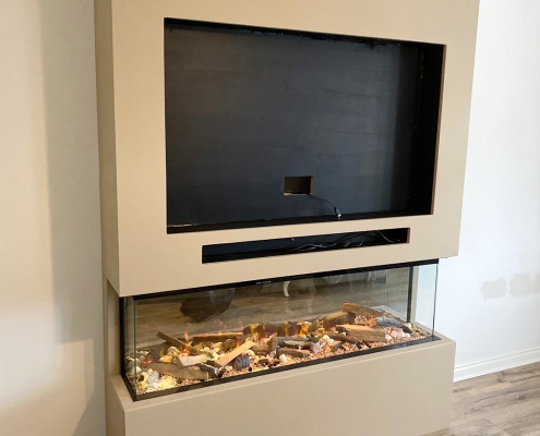 fireplace media walls installation 24